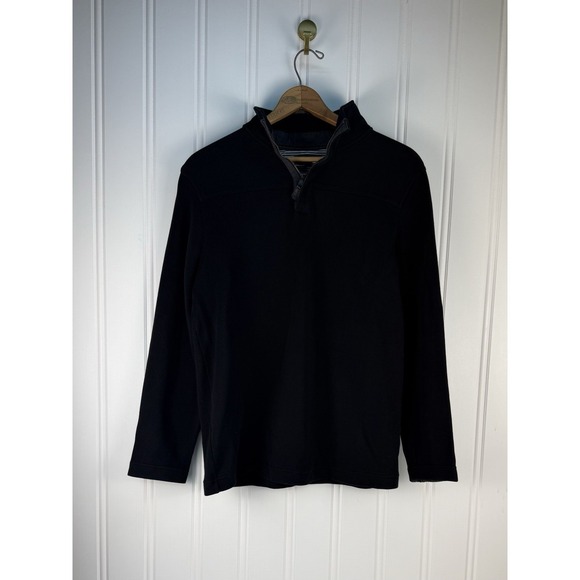 Banana Republic Mens Quarter Zip Pullover Bundle Black And Blue Size Large - Picture 12 of 15